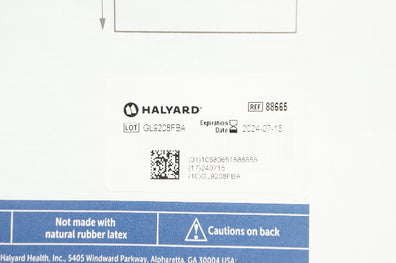 Halyard 88665 BASICS Mayo Stand Cover, Zone-Reinforced, 23in. x 54in.